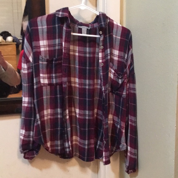 Charlotte Russe Tops - Charlotte Russe plaid top